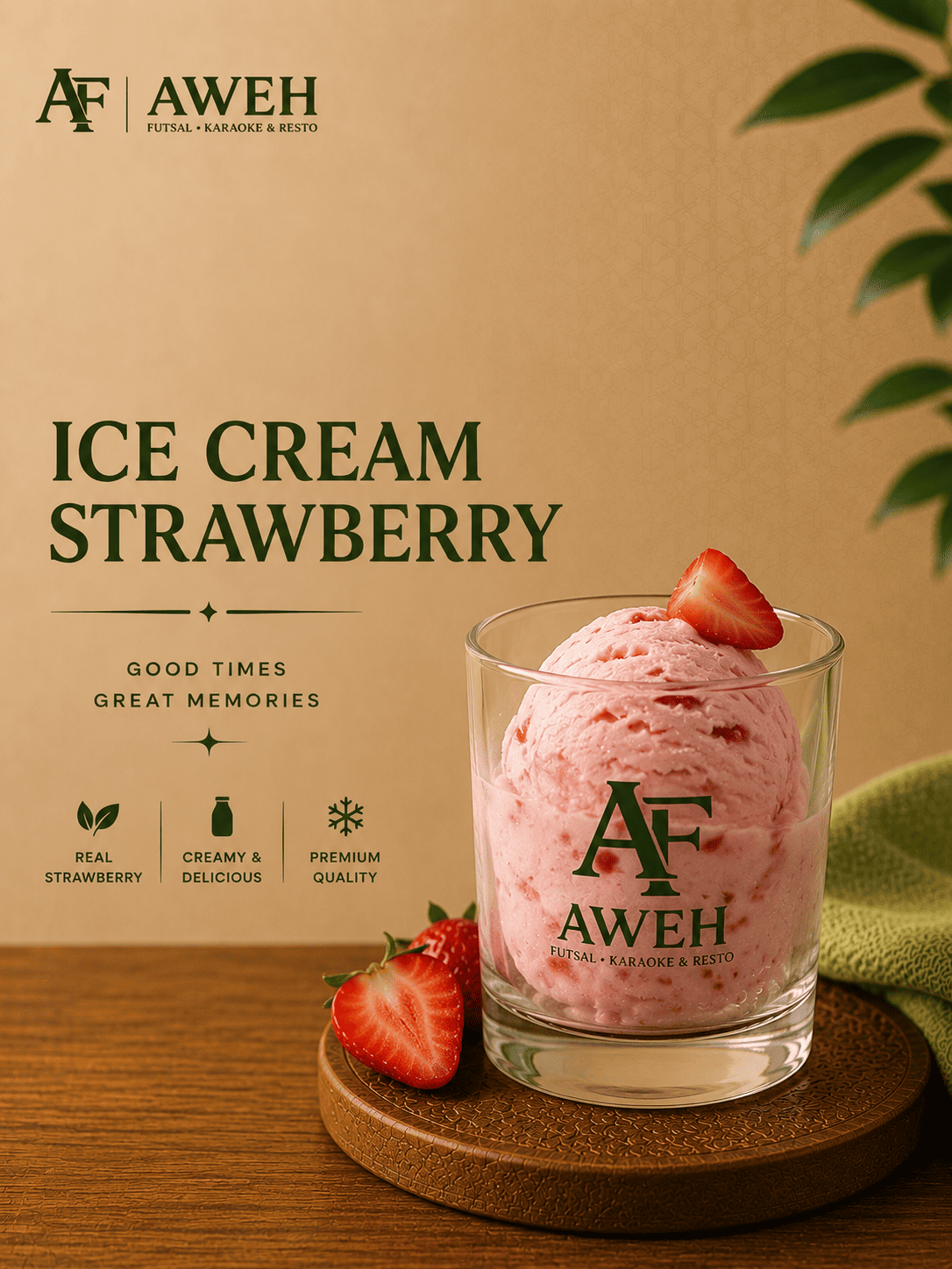 Ice Cream Strawberry